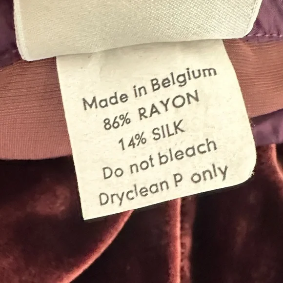 DRIES VAN NOTEN Velvet Maxi Skirt Merlot Size 38 - Picture 3 of 6